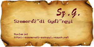 Szemerédi Gyöngyi névjegykártya